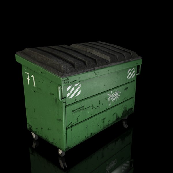 Мод на мусорку. 3ds Max быстрая модель мусорного бака. Мусорный контейнер 3д модель. Мусорный бак 3d модель. Low Poly мусорный бак.