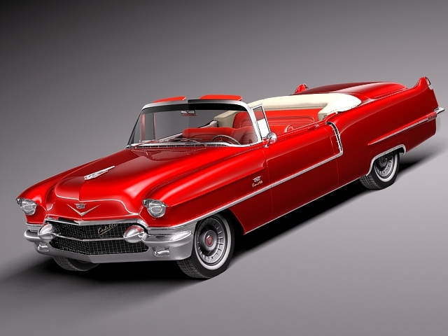 Cadillac série 1956 62 conversível Modelo 3D - TurboSquid 748002