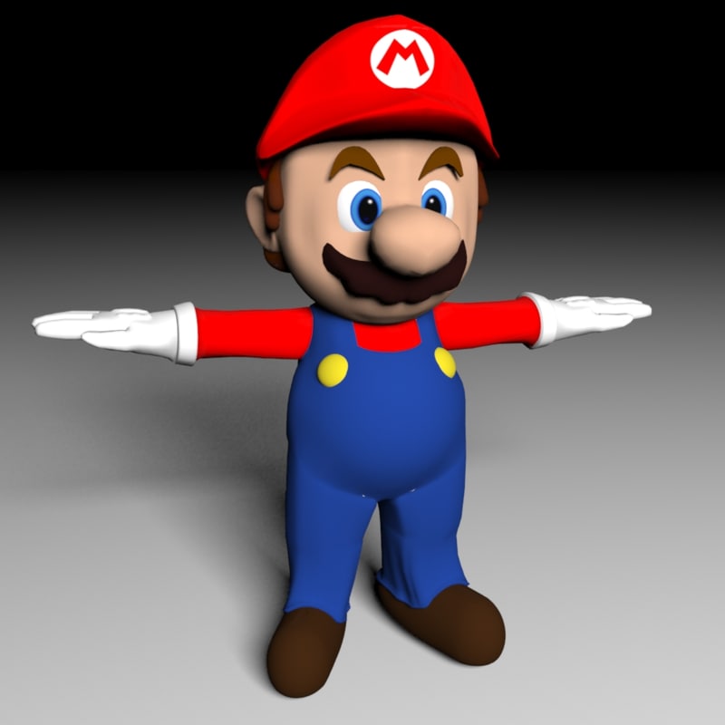 free obj  model super mario