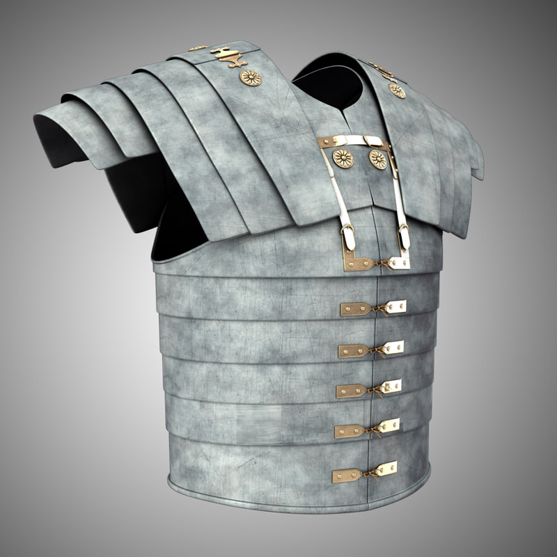 roman soldier body armor obj