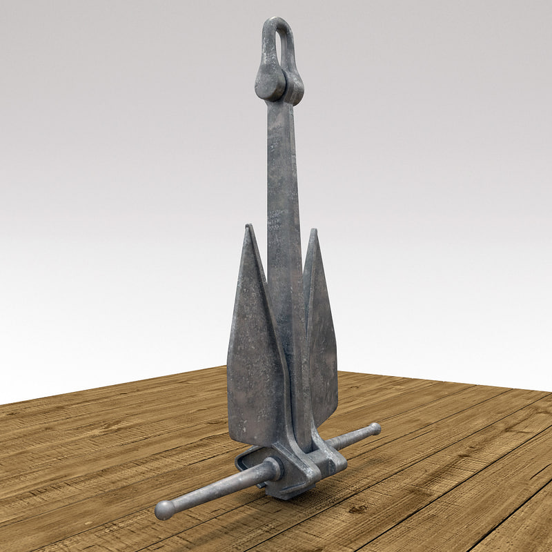 3d Model Danforth Anchor