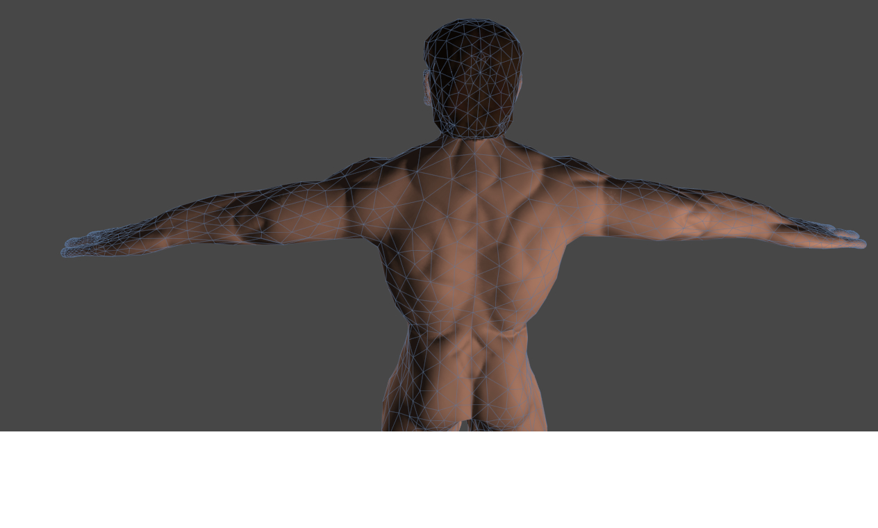 free buff man 3d model
