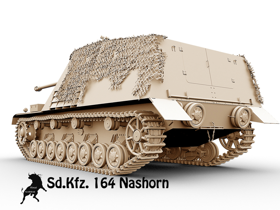 3d sd kfz 164 nashorn