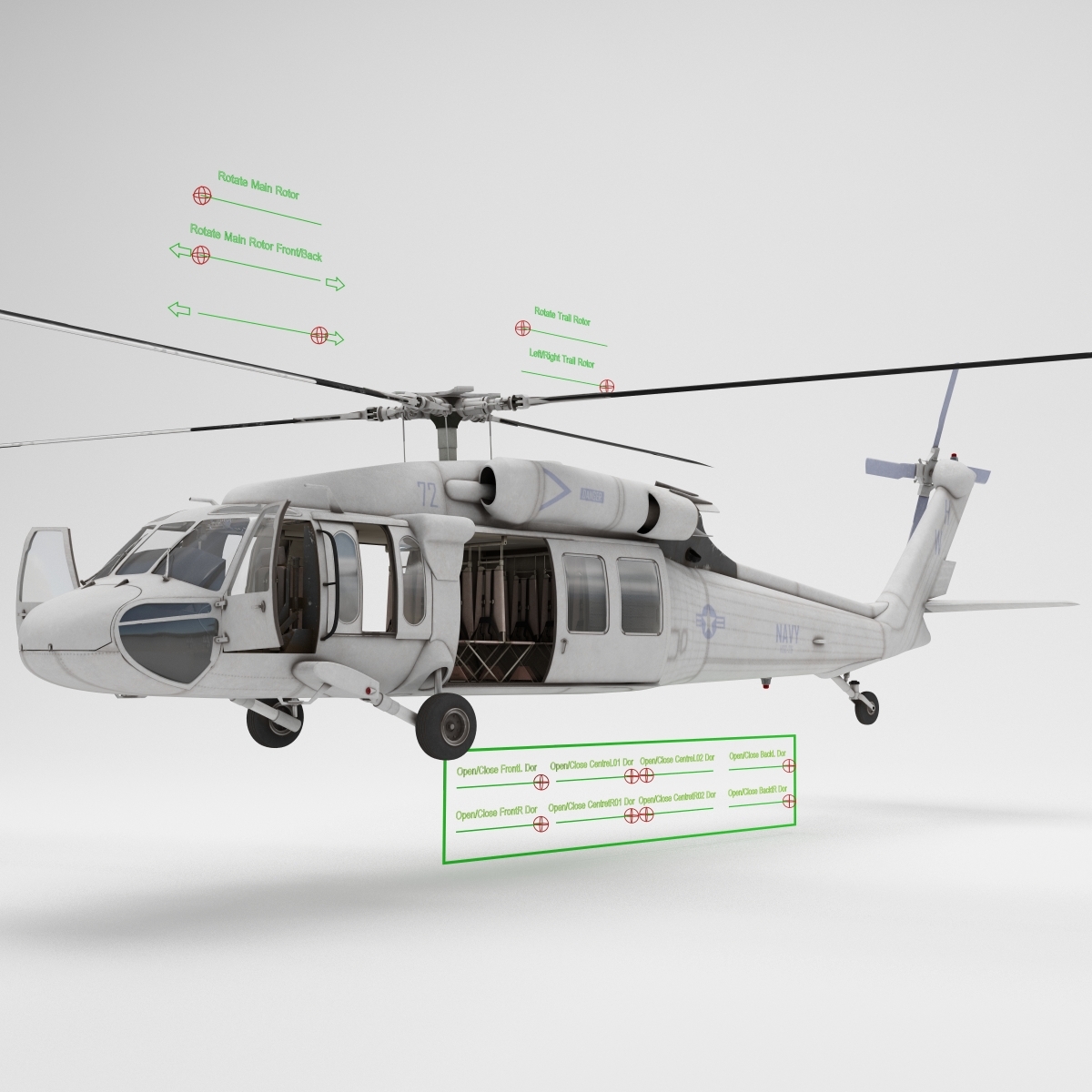 3d model eh-60 black hawk 2