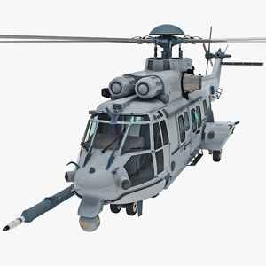 3d model eurocopter ec725 caracal tactical