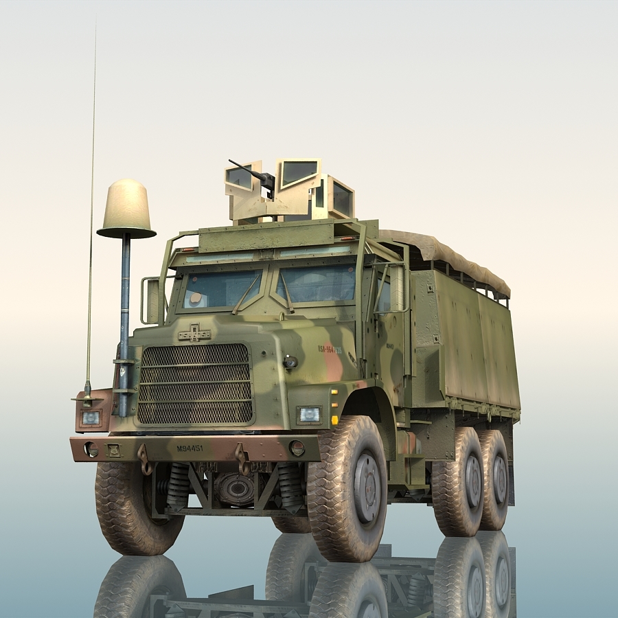 oshkosh mk23 mtvr armor 3d fbx