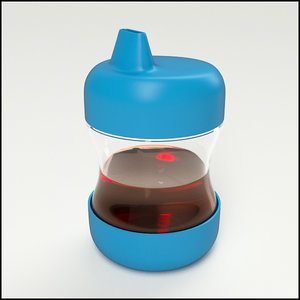 3d model sippy cup infants