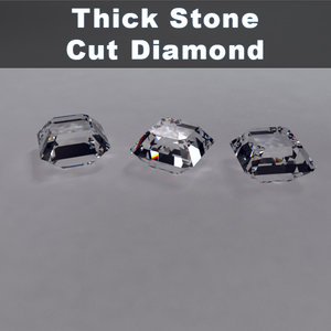 3ds stone cut diamond