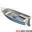 motorized dinghy small boat obj