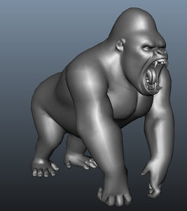 3dsmax gorilla animation