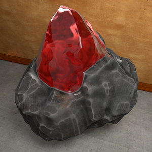 3d stone crystal