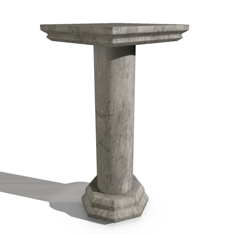 marble pillar 3d model 