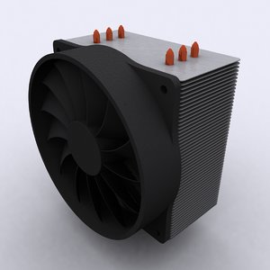 cpu cooler vertical heat 3ds