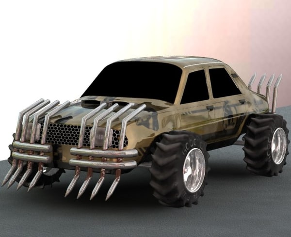 3d carmageddon monster car model