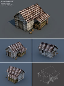woodcutter house 3d model