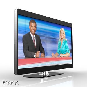 lcd television 3d model