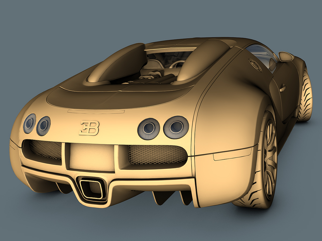 3d model bugatti veyron