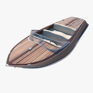 boat speedboat 3d model