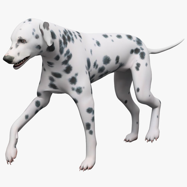 3ds max dalmatian dog pose