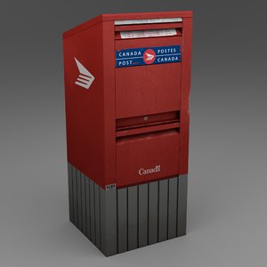 mailbox mail 3d obj