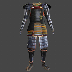 obj ornate samurai armor