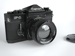 3d canon f1 camera model