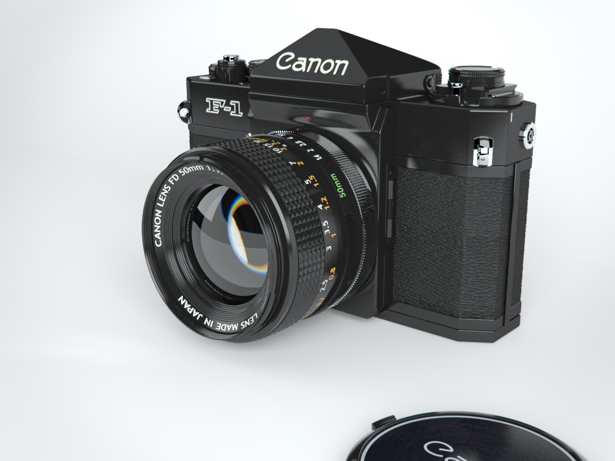 3d canon f1 camera model