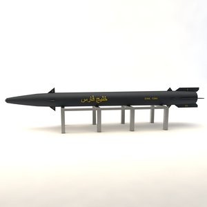 khalij fars missile 3d max