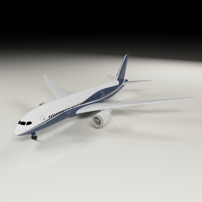 3d airplane 787 dreamliner