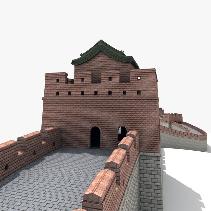 3d great wall china