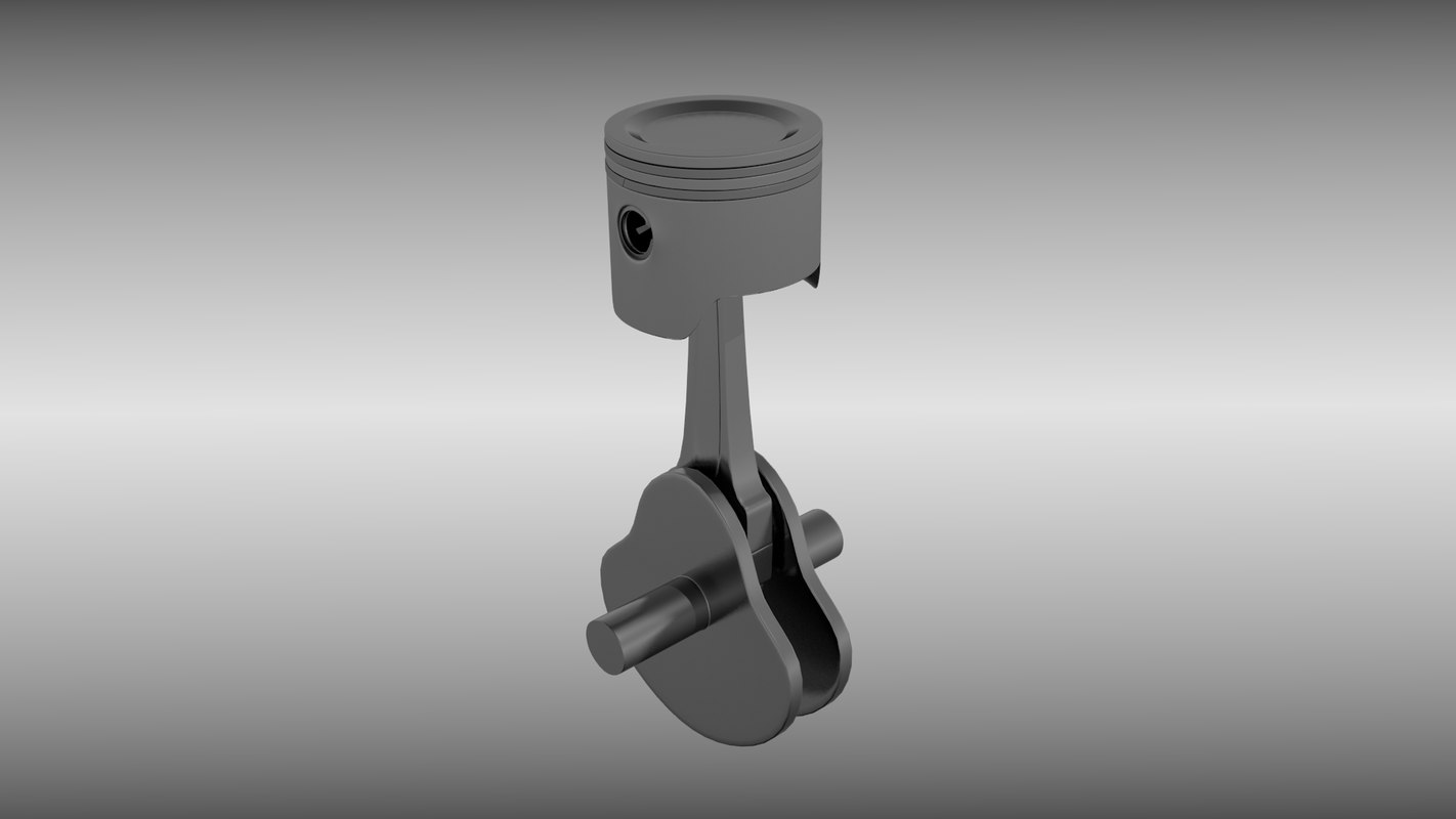 piston assembly 3d obj