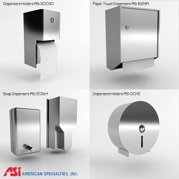 Asi Papierhandtuchspender 3D Modell TurboSquid 731599