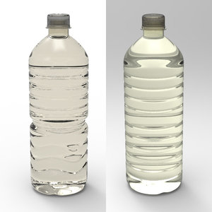 3d model water bottle