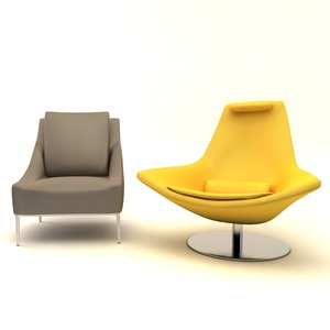 3ds max metropolitan armchair chair