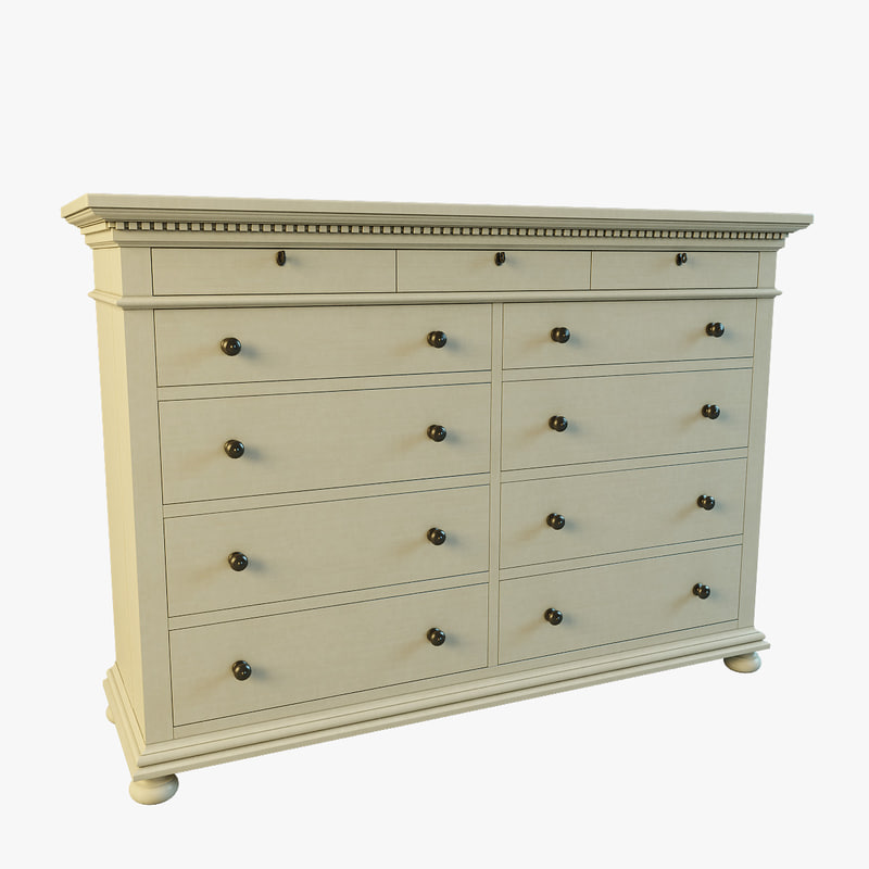 St James 11 Drawer Dresser Obj