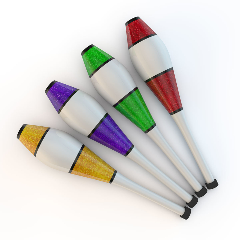 3d c4d juggling clubs