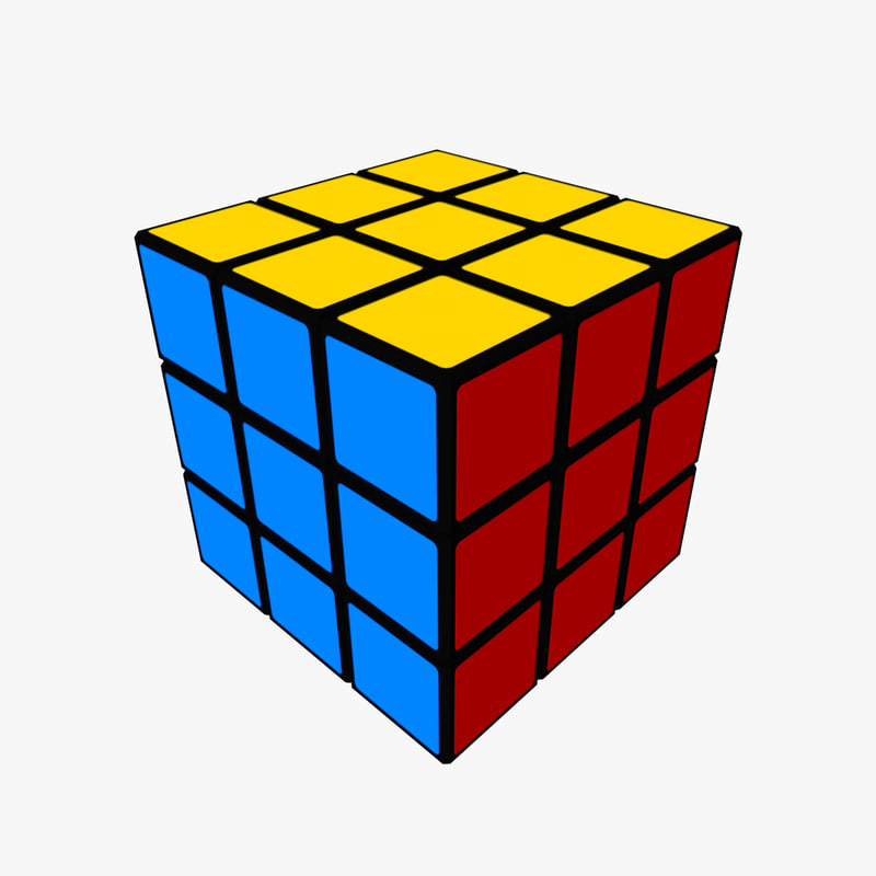 rubiks cube s 3d model