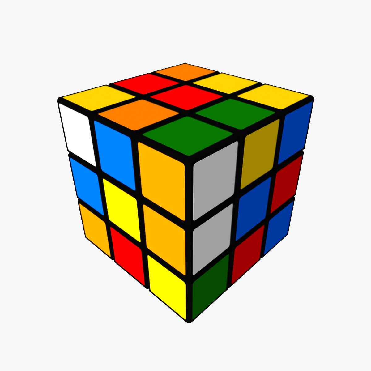 rubiks cube s 3d model