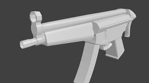 3d model mp5 gun