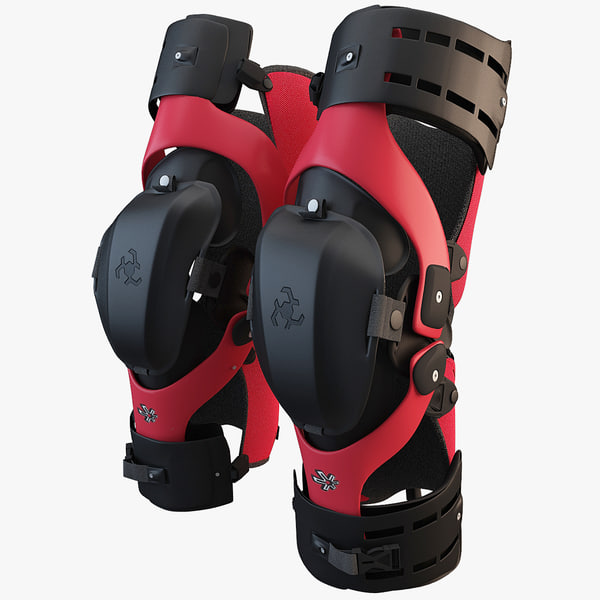 motocross knee brace 2 3d max