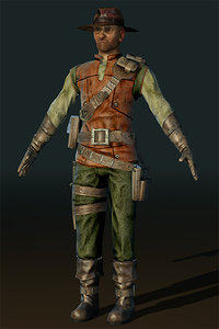 hunter character 3d 3ds