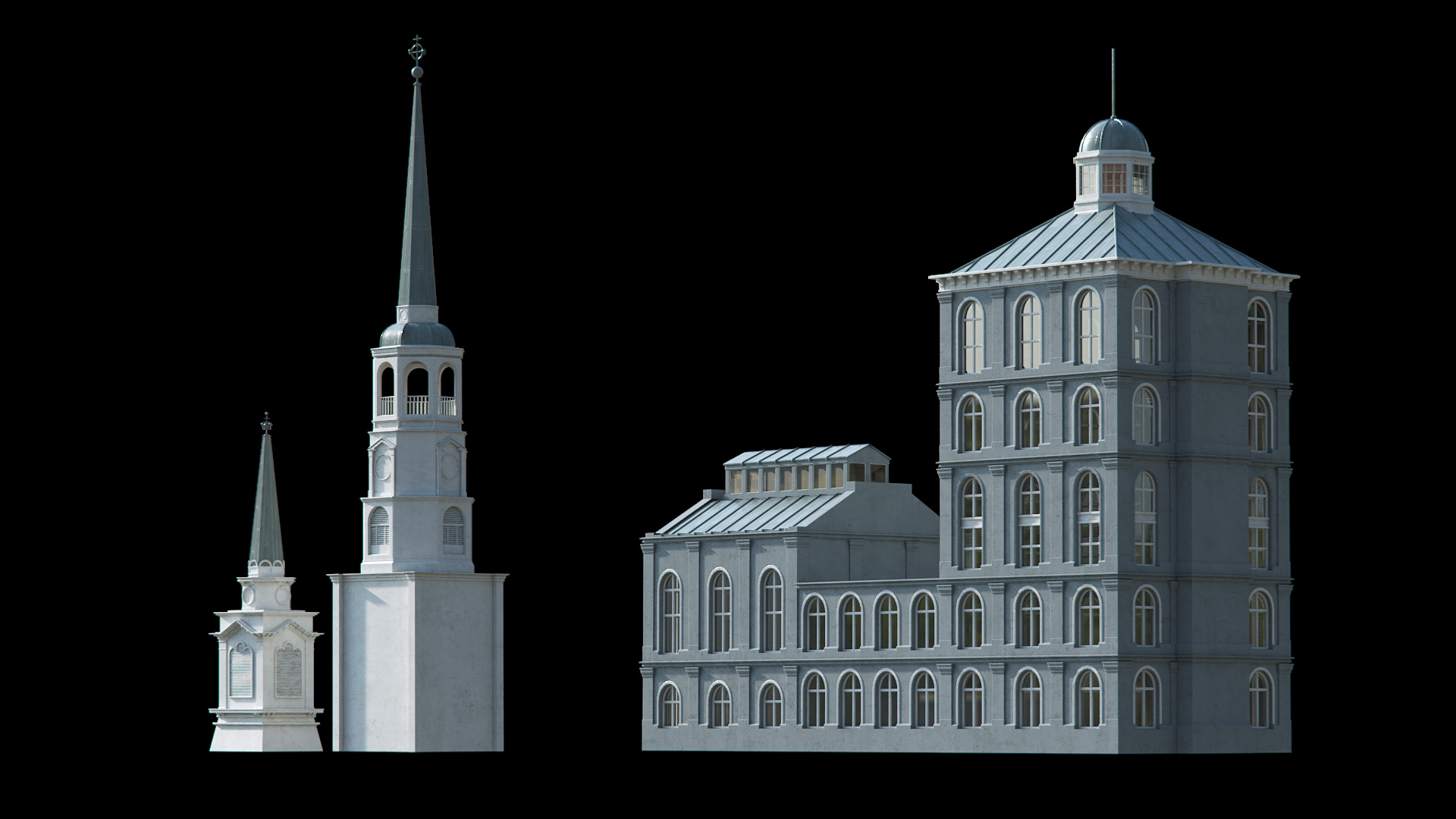 3d buildings model