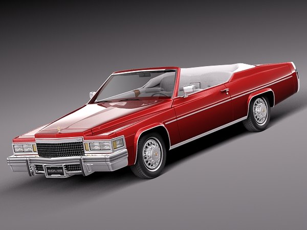 3d classic antique luxury convertible model