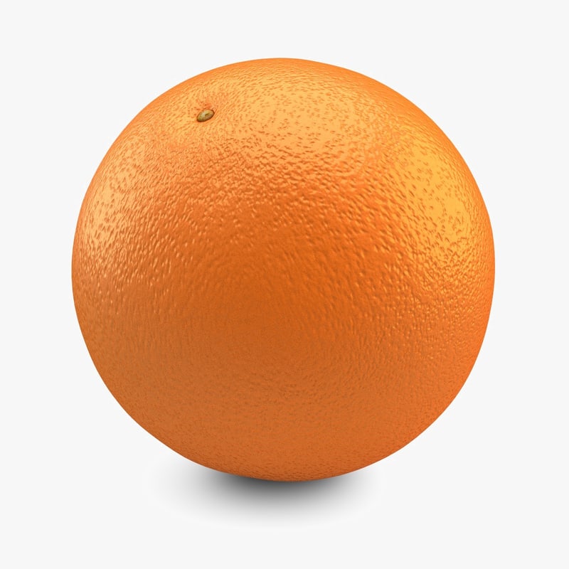 Free 3ds Model Orange Resolution Photorealistic