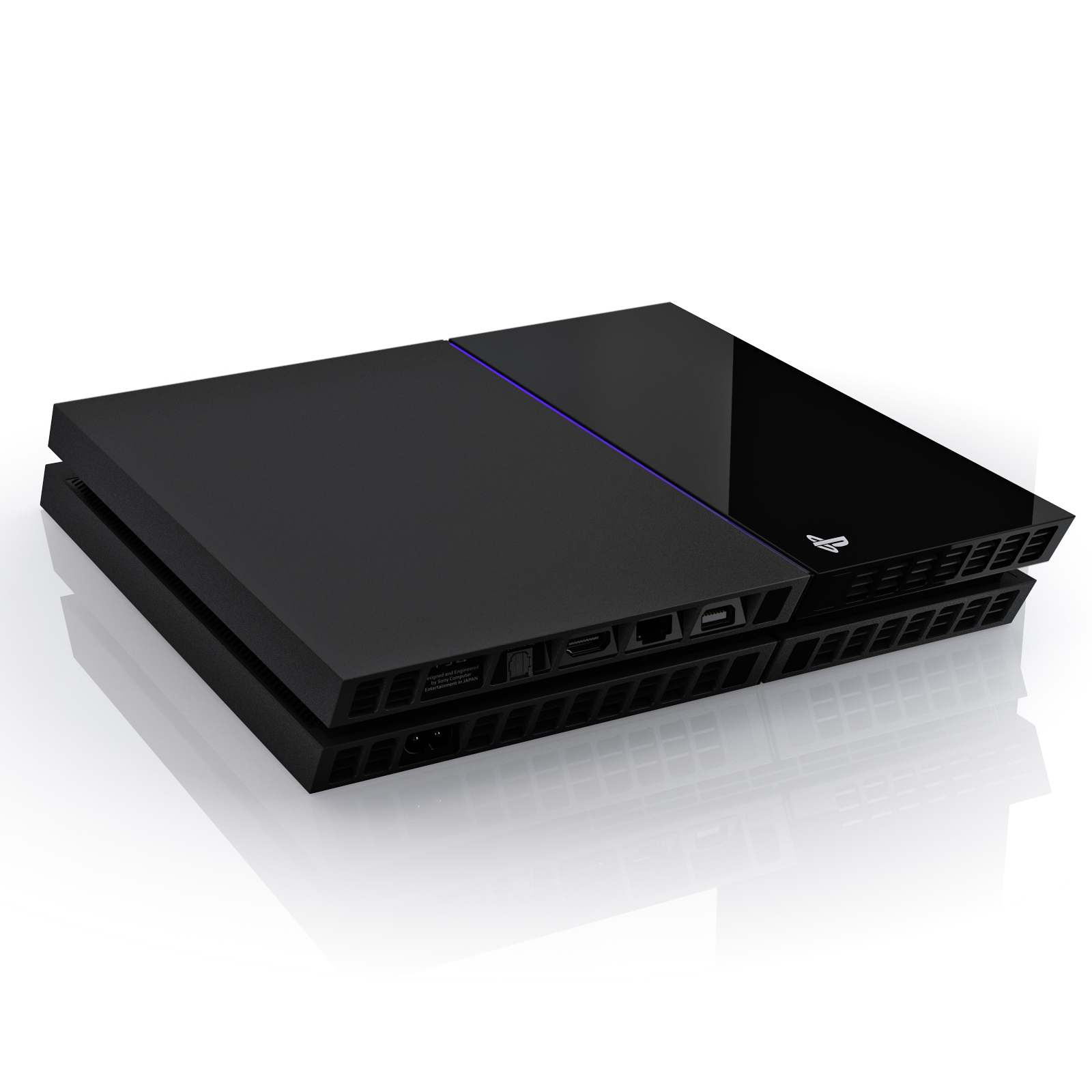 3d sony playstation 4 console model