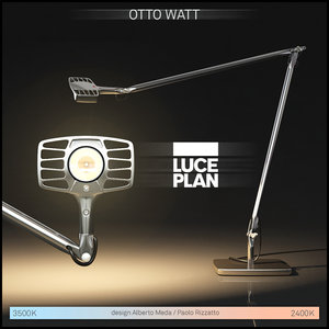 3d model of luceplan otto watt lamps