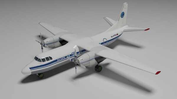 antonov an-24 aircraft 3ds free