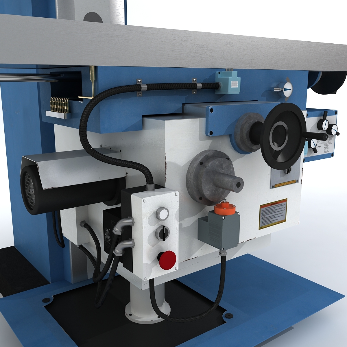 3d horizontal milling machine model