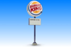 obj burger king sign