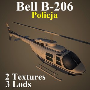 bell msw helicopter 3d model